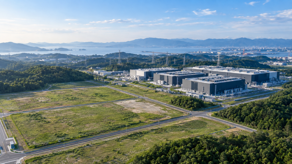 データセンター施設と周辺用地のイメージ