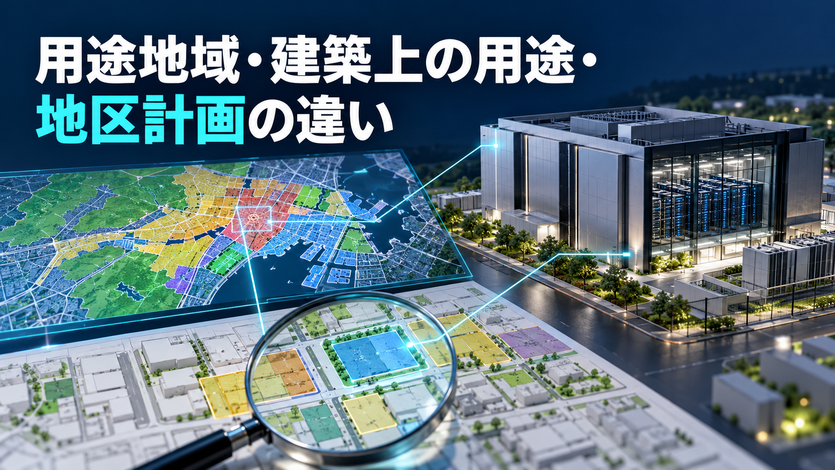 用途地域・建築上の用途・地区計画の違い