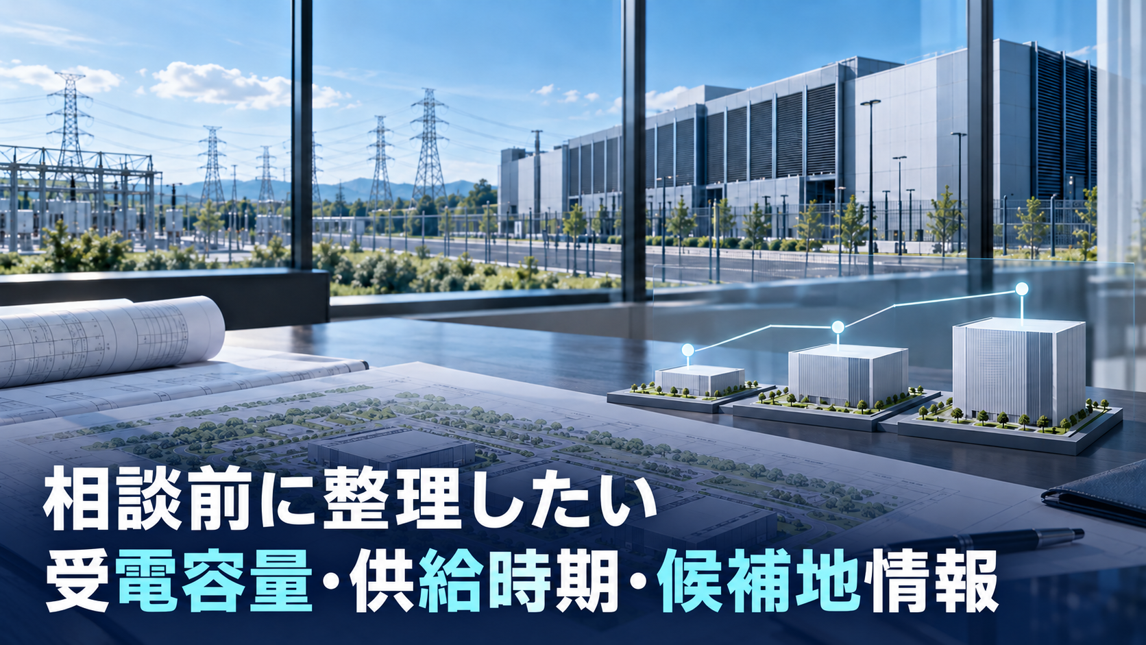 相談前に整理したい受電容量・供給時期・候補地情報