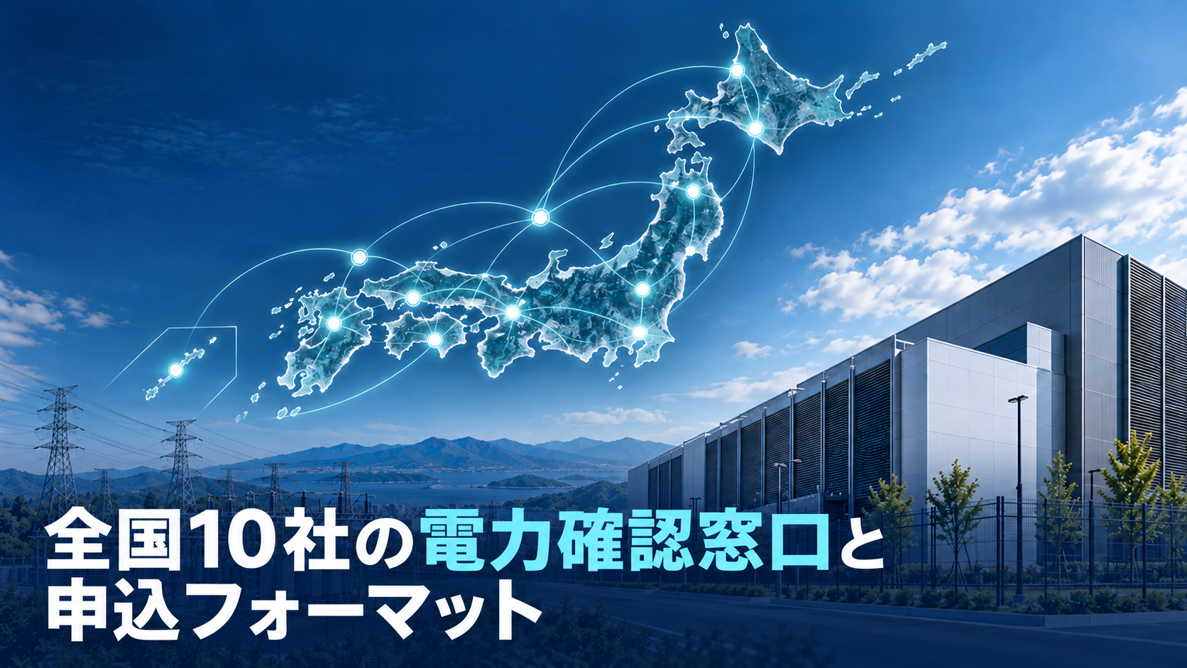 全国10社の電力確認窓口と申込フォーマット