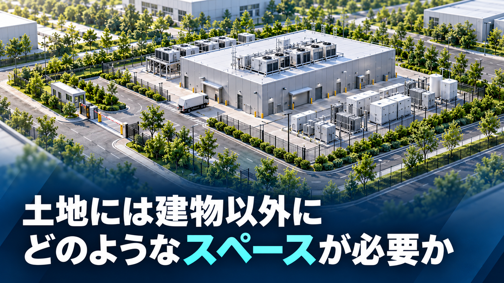 土地には建物以外にどのようなスペースが必要か