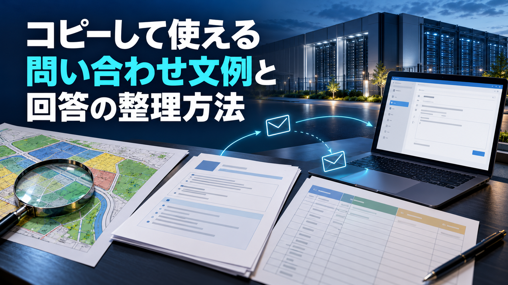 コピーして使える問い合わせ文例と回答の整理方法