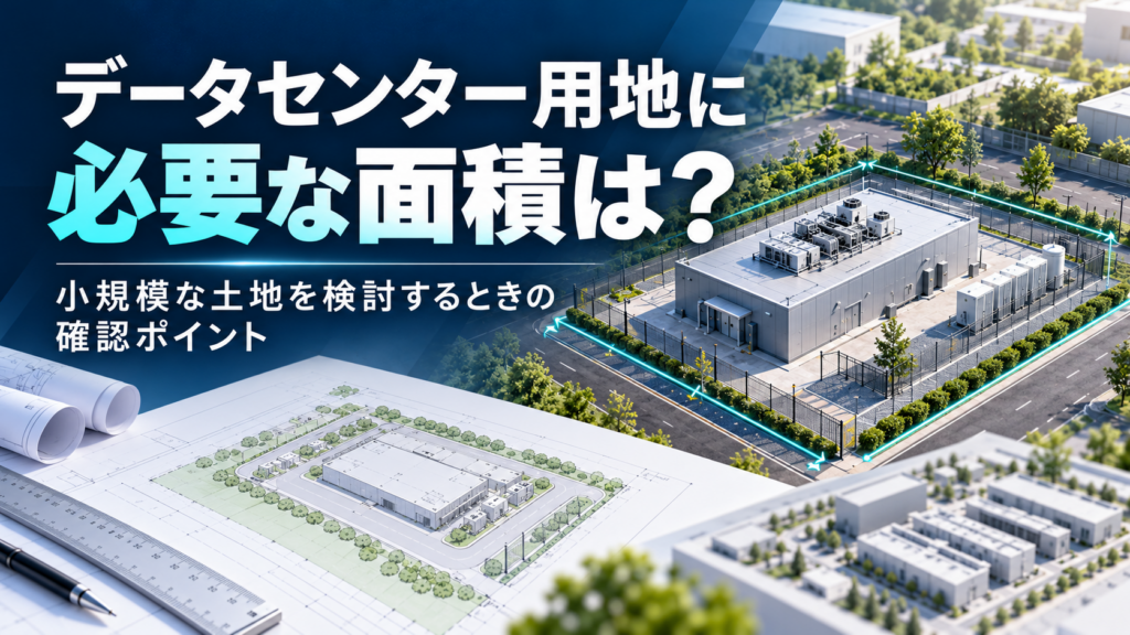 データセンター用地に必要な面積は？小規模な土地の確認ポイント