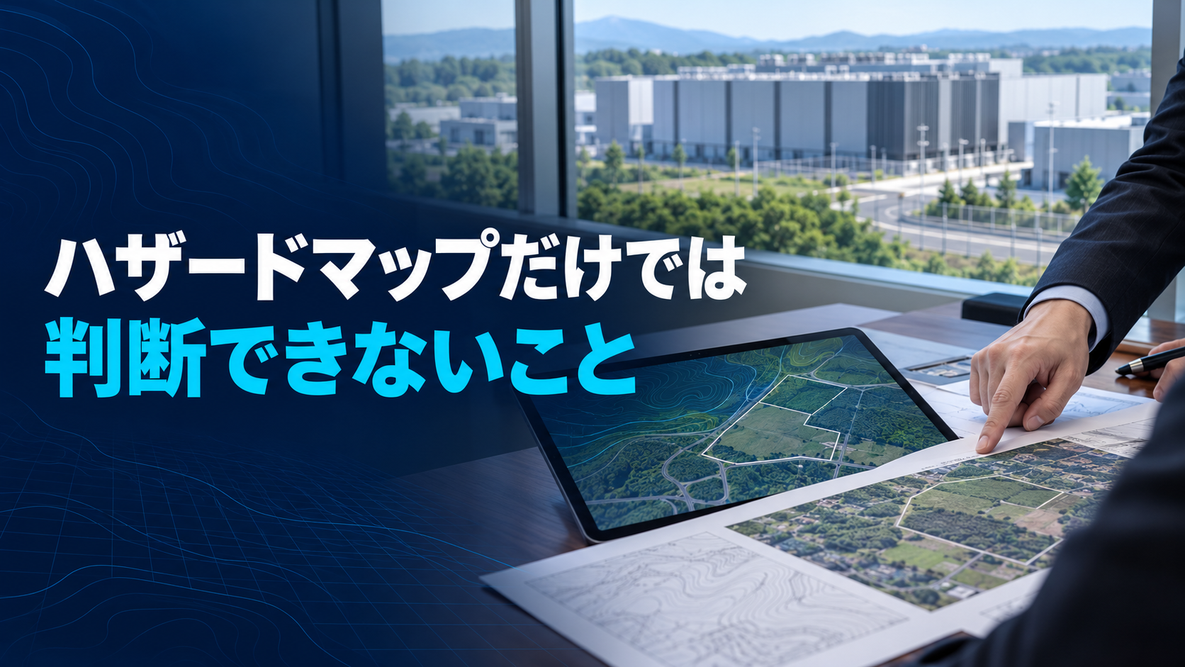 ハザードマップだけでは判断できないこと